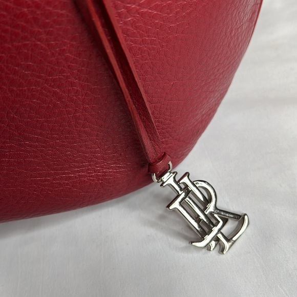 Ralph Lauren red sexy Jackie hobo shoulder bag all new-buck buttery leather zip - Picture 5 of 13